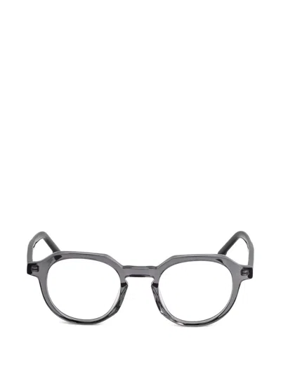 Kaleos Round-frame Glasses In Gray