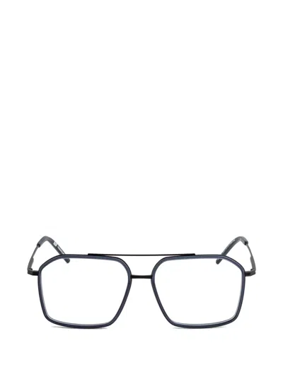 Kaleos Seeger Square-frame Glasses In Blue