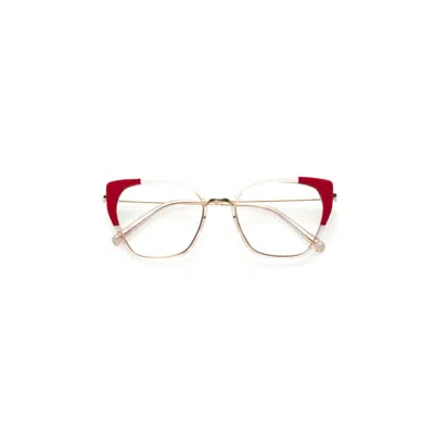 Kaleos Steele Geometric Frame Sunglasses With Transparent In Metallic