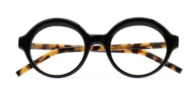 Kaleos Stratt C1 Occhiali Da Vista Neri Per Uomo (solo Montatura) In Metallic