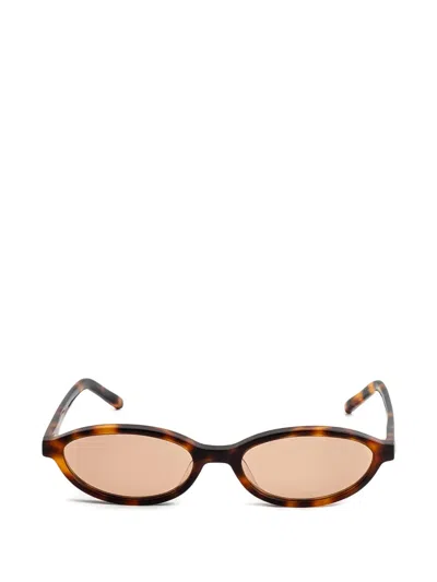 Kaleos Summerspring Oval-frame Sunglasses In Brown