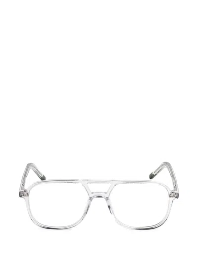 Kaleos Taka Pilot-frame Glasses In White