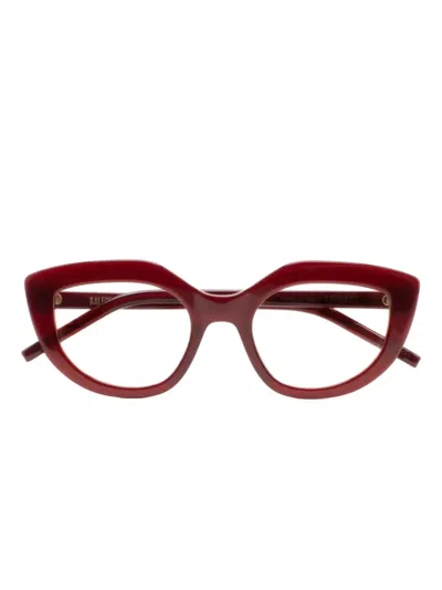 Kaleos Tennant Cat-eye Glasses In Red