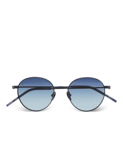 Kaleos Turcatti Round-frame Sunglasses In Blue