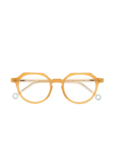 Kaleos Kids' Tyler 003 Round-frame Glasses In Yellow