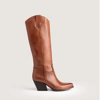 Kali Shoes Women's Russell Texan Boots In Cognac In Green