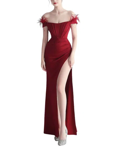 Kalinnu Maxi Dress In Burgundy