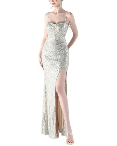 Kalinnu Maxi Dress In Metallic