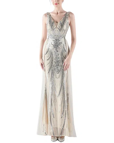 Kalinnu Maxi Dress In Silver