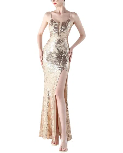 Kalinnu Maxi Dress In Gold