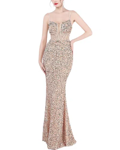 Kalinnu Maxi Dress In Gold