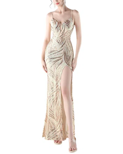 Kalinnu Maxi Dress In Gold