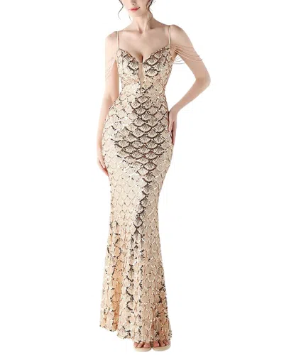 Kalinnu Maxi Dress In Gold