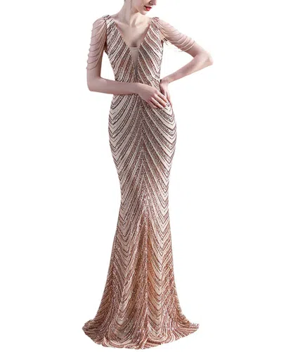 Kalinnu Maxi Dress In Gold