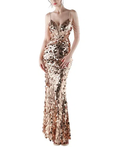 Kalinnu Maxi Dress In Metallic