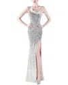 Kalinnu Maxi Dress In Silver