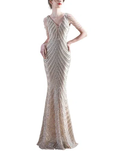 Kalinnu Maxi Dress In Silver