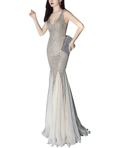 Kalinnu Maxi Dress In Silver