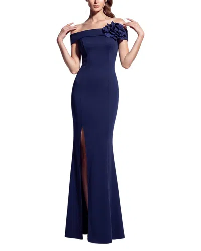 Kalinnu Solid Off The Shoulder Maxi Dress