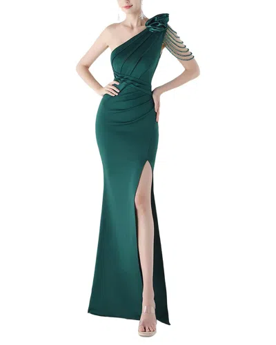 Kalinnu Solid One Shoulder Maxi Dress