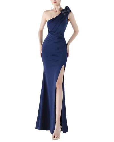 Kalinnu Solid One Shoulder Maxi Dress