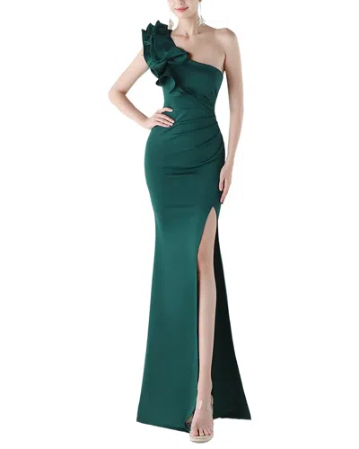 Kalinnu Solid One Shoulder Maxi Dress