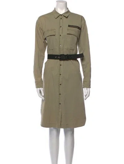 Pre-owned Kalita Knee-length Dress In Green