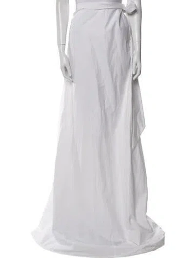 Pre-owned Kalita Long Skirt In White
