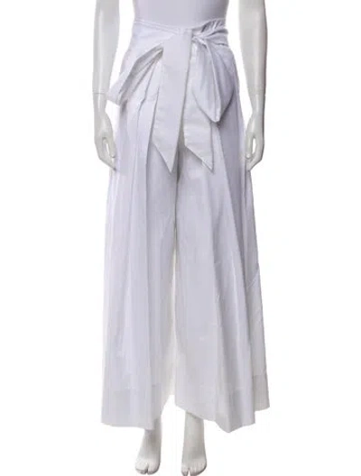 Pre-owned Kalita Wide Leg Pants In White