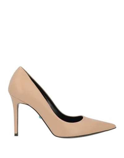 Kallisté Kallistè Woman Pumps Camel Size 8.5 Leather In Neutral