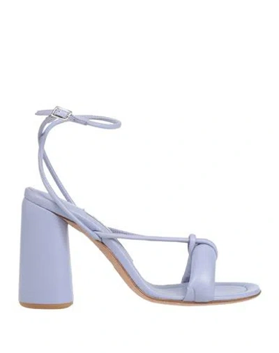 Kallisté Kallistè Woman Sandals Lilac Size 7 Leather In Purple