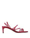 Kallisté Toe Strap Sandals In Red