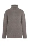 Kallmeyer Andrea Alpaca Turtleneck Sweater In Brown