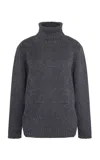 Kallmeyer Andrea Alpaca Turtleneck Sweater In Grey