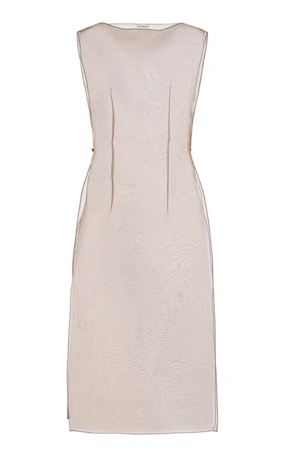 Kallmeyer Avra Silk Organza Maxi Dress In Neutral