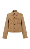Kallmeyer Axel Shrunken Jacket In Retro Dye Canvas In Brown