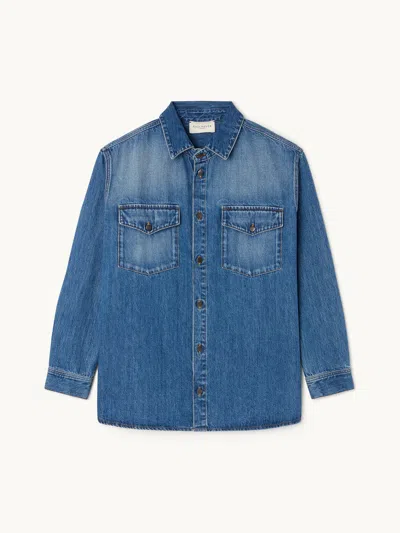 Kallmeyer Benet Shirt Jacket Dark Stonewash M In Blue