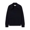 Kallmeyer Betina Collared Sweater In Navy