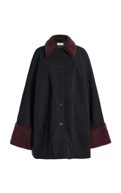 Kallmeyer Betty Car Twill Coat In Black