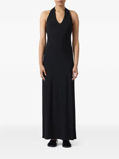 Kallmeyer Bridgette Jersey Halterneck Maxi Dress In Black