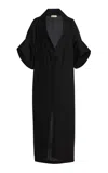 Kallmeyer Calla Off-shoulder Belted Midi Dress In Black