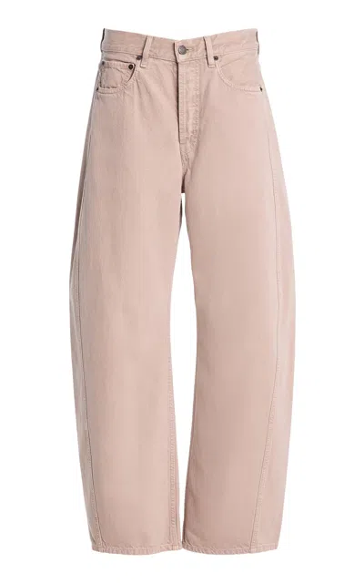 Kallmeyer Callum Grey Wash Barrel Jeans In Pink