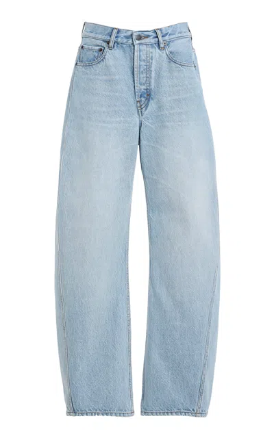 Kallmeyer Callum Light Wash Barrel Jeans In Blue