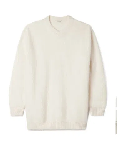Kallmeyer Lena Brushed-cashmere Sweater In White