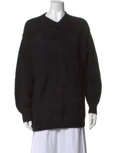 Pre-owned Kallmeyer Cashmere V-neck Sweater W/ Tags In Black