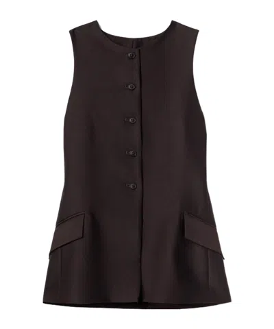 Kallmeyer Casual Sleeveless Vest In Black