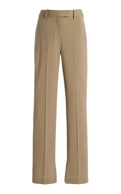 Kallmeyer Charlie Long Wool Trouser In Brown