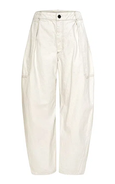 Kallmeyer Clemence Jean In Washed Ecru In Ivory