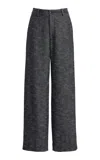 Kallmeyer Column Leg Cotton-blend Tailored Trousers In Gray