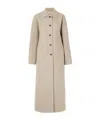 Kallmeyer Constance Herringbone Wool-blend Coat In Gray